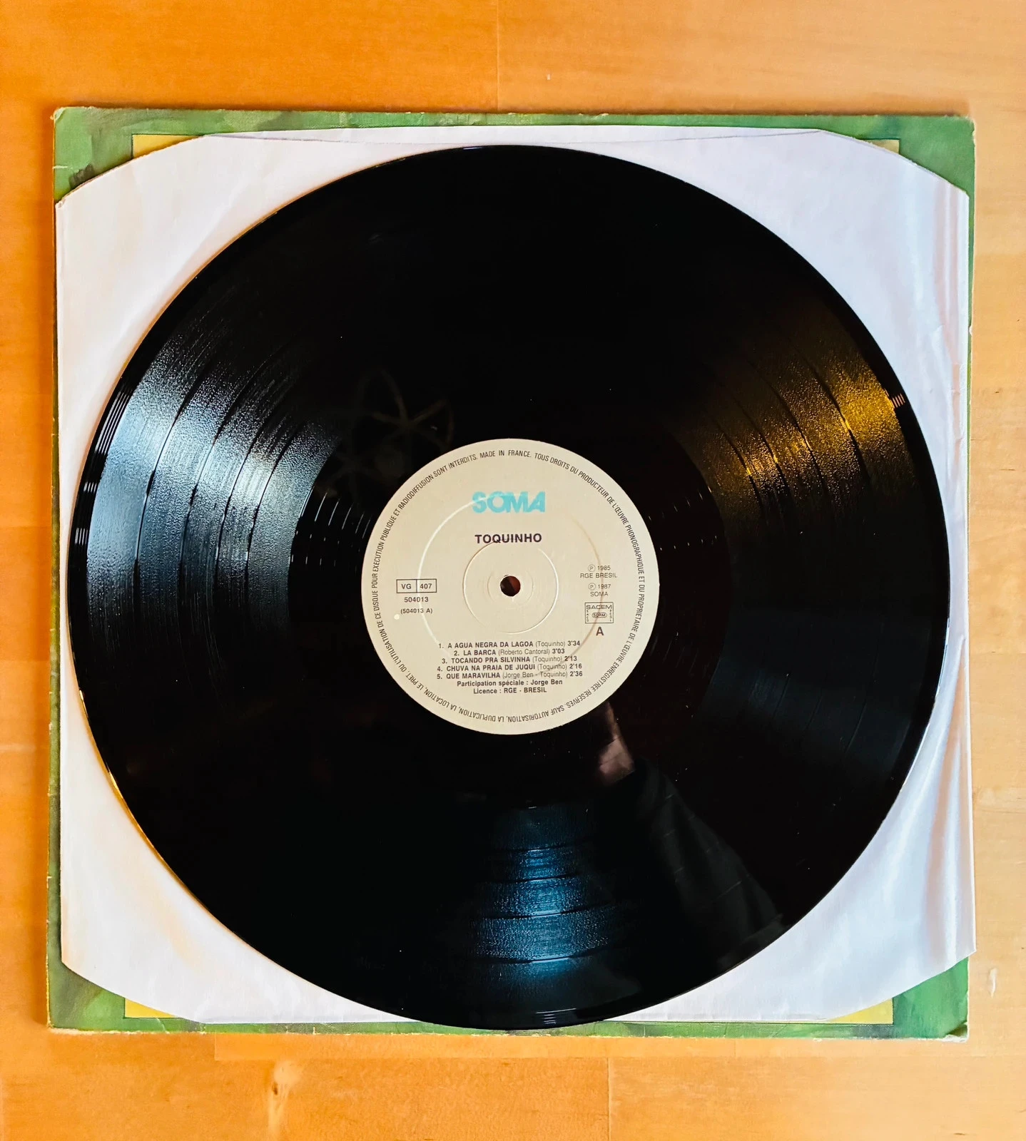 Disco de vinilo 33T Toquinho. – photo 2